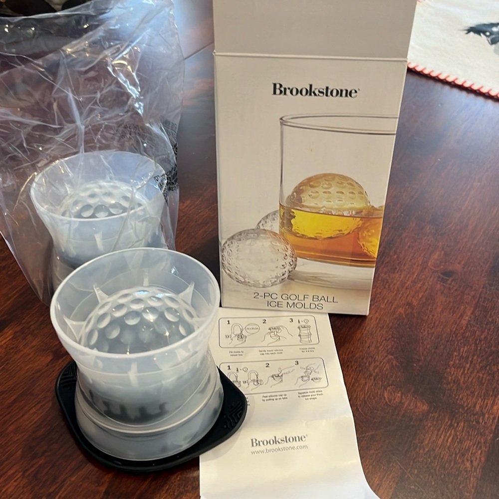 Brookstone golf ball ice molds